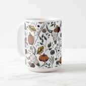 Western Fall Ernte und Kuhschädel Kaffeetasse (Vorderseite Links)