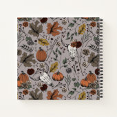 Western Fall Ernte und Kuhschädel Notizblock (Rückseite)