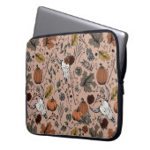 Western Fall Ernte und Kuhschädel rosa Laptopschutzhülle (Vorderseite Links)