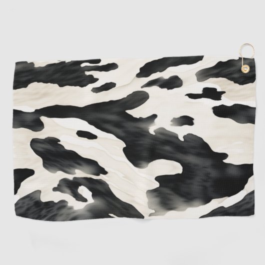 Western Farm Animal Cow Country Golfhandtuch (Horizontal)