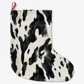 Western Farm Animal Cow Country Großer Weihnachtsstrumpf (Vorderseite)