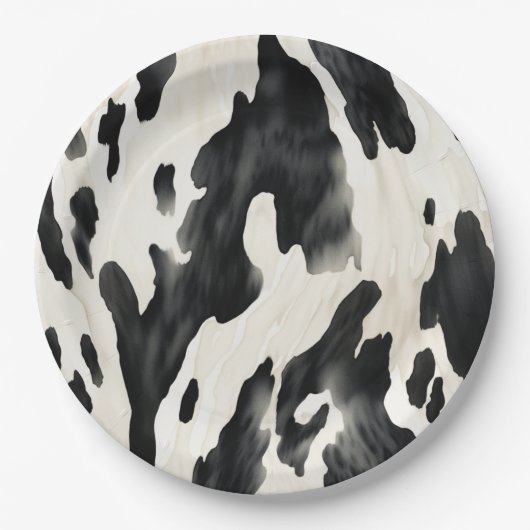 Western Farm Animal Cow Country Pappteller (Vorderseite)