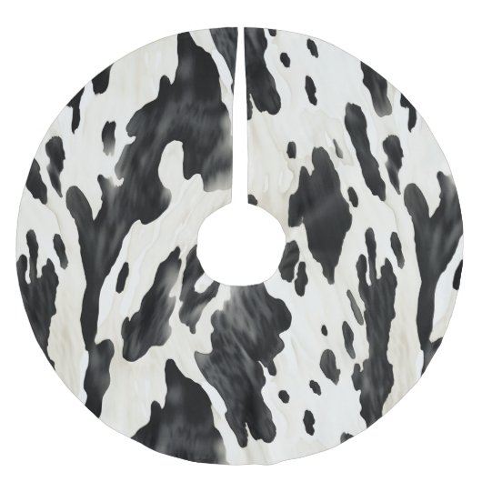 Western Farm Animal Cow Country Polyester Weihnachtsbaumdecke (Vorderseite)