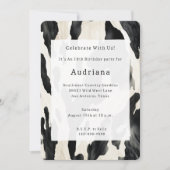 Western Farm Animal Cow Einladung (Vorderseite)