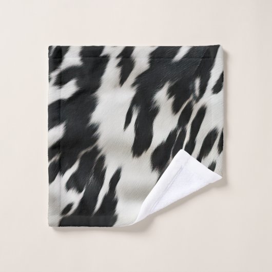 Western Farm Cowhide Badhandtuch Set (Waschlappen)