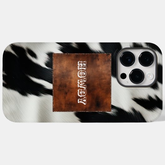 Western Farm Cowhide Case-Mate iPhone Hülle (Rückseite (Horizontal))