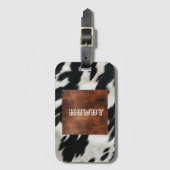 Western Farm Cowhide Gepäckanhänger (Vorderseite Vertikal)