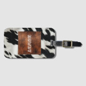 Western Farm Cowhide Gepäckanhänger (Vorderseite (Horizontal))