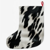 Western Farm Cowhide Großer Weihnachtsstrumpf (Rückseite)