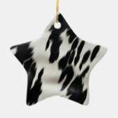 Western Farm Cowhide Keramik Ornament (Vorne)
