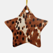 Western Farm Cowhide Keramik Ornament (Hinten)