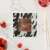 Western Farm Cowhide Serviette (Beispiel)