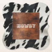 Western Farm Cowhide Untersetzer (Vorderseite)