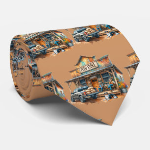 Western Farm Ranch Fütterte Geschäft und Männer Krawatte