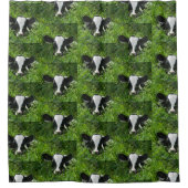 Western Farm Ranch Holstein Cala in Gras Duschvorhang (Vorderseite)