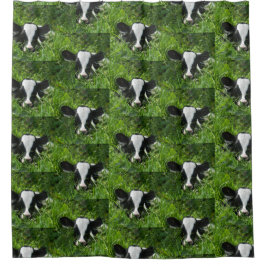 Western Farm Ranch Holstein Cala in Gras Duschvorhang