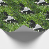 Western Farm Ranch Holstein Cala in Gras Geschenkpapier (Ecke)