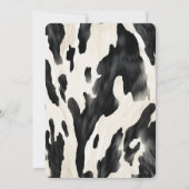 Western Farmkühe Einladung (Rückseite)