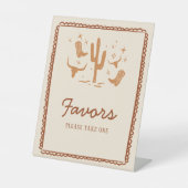 Western Favorit Brautparty Party Signierung Sockelschild (Vorderseite)