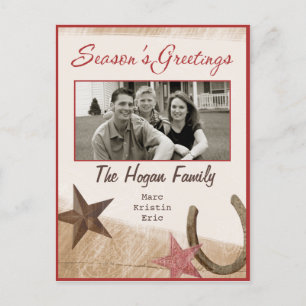 Western-Feiertags-Foto-Postkarte Feiertagspostkarte