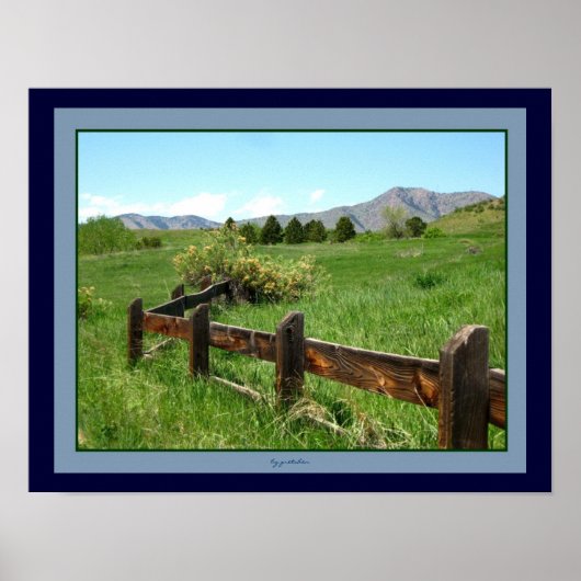Western Fence Foto Poster von Gretchen (Vorne)