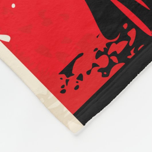 Western-Filme Marathon Retroposter Design-Layout Fleecedecke (Ecke)