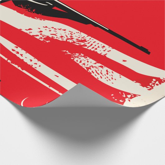 Western-Filme Marathon Retroposter Design-Layout Geschenkpapier (Ecke)