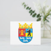 Western Finnland Wappen Postkarte (Stehend Vorderseite)