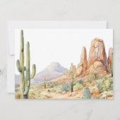 Western First Birthday Photo Invite Einladung (Rückseite)