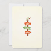 Western First Birthday Rodeo Baby Einladung (Rückseite)