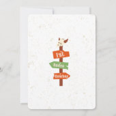 Western First Birthday Rodeo Baby Einladung (Rückseite)