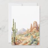 Western First Birthday Thank You Card Einladung (Rückseite)