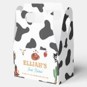 Western First Rodeo Cowboy Birthday Gefallen Box Geschenkschachtel (Geöffnet)