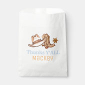 Western First Rodeo Geburtstagsparty-Platte Geschenktütchen (Vorderseite)