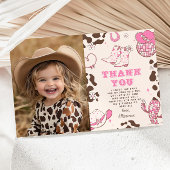 Western First Rodeo Mädchen Geburtstag Foto vielen Einladung