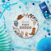 Western First Rodeo Wild West Boy Erster Geburtsta Pappteller (Party)