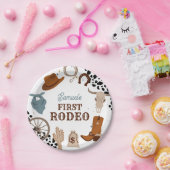Western First Rodeo Wild West Boy Erster Geburtsta Pappteller (Party)