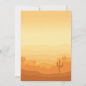 Western First Rodeo Wild West Cowboy Geburtstag Einladung (Rückseite)