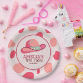 Western First Rodeo Wild West Cowgirl 1. Geburtsta Pappteller (Party)