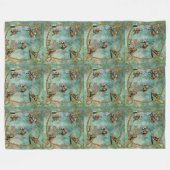 Western Fleece Blanket Rodeo Events mit Rope (Vorderseite (Horizontal))