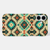 Western-Fliesenmuster-Liebhaber Case-Mate iPhone Hülle (Rückseite (Horizontal))