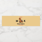 Western Floral Cowboy Boot Boho Country Wedding Wasserflaschenetikett (Einzelnes Label)