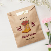 Western Floral Cowboy Boot Monogram Rustikale Hoch Geschenktütchen (Versiegelt)