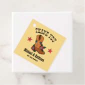 Western Floral Cowboy Boot Rustikale Landhochzeit Geschenkanhänger (Beispiel)