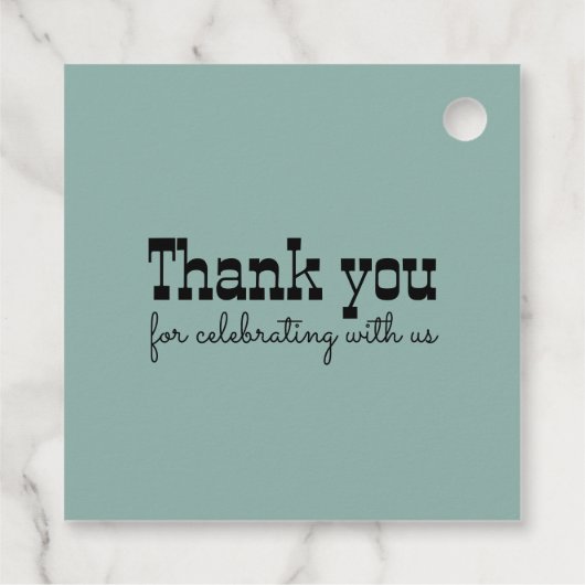 Western Floral Cowboy Hat Rustikale Landhochzeit Geschenkanhänger (Rückseite)