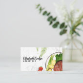 Western Food Textur Minimalistisch Visitenkarte (Stehend Vorderseite)