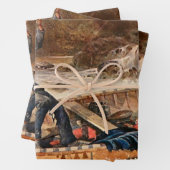 Western "Forellenfischerei" Kunst des Franks Felle Geschenkpapier Set (Beispiel)