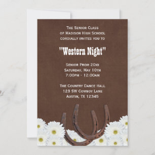 Western Formal Prom Party Einladung
