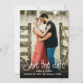 Western-Foto Hochzeit speichern Sie das Datum Save The Date (Vorderseite)