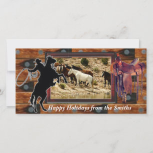 Western-Fotokarte Feiertagskarte
